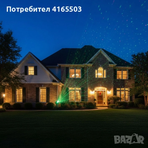 TV257B Лазерен прожектор за двор и фасада с 9 режима на светлина, снимка 2 - Прожектори - 52676177