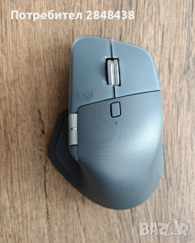 Logitech MX Master 4, Silent, USB, BT, Graphite , снимка 3 - Клавиатури и мишки - 54276850