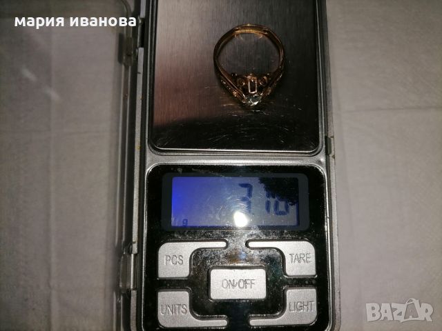 много стар златен пръстен с диамант роза шлифовка 0.80 карата, снимка 5 - Пръстени - 45819439