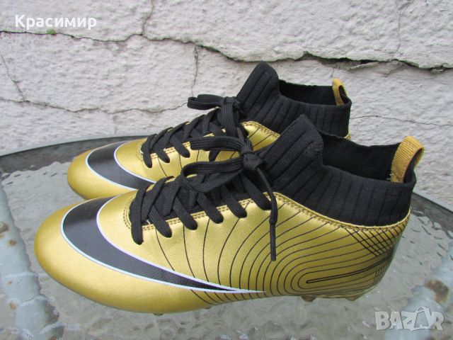 Златисти футболни обувки IFIKK, снимка 3 - Футбол - 45456751
