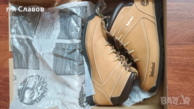 Gold Timberland, Mid Hiker, Nabuck, снимка 2 - Мъжки боти - 52913811