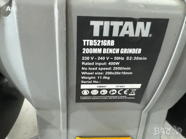 Шмиргел - Titan 400 W, снимка 6 - Други машини и части - 46630981