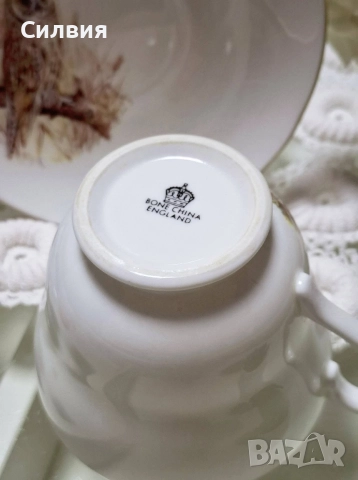 Винтидж чаша с чинийка , снимка 6 - Чаши - 52764049