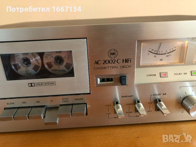 AC 2002 C Hi Fi stereo kassette deck, снимка 3 - Декове - 45276195