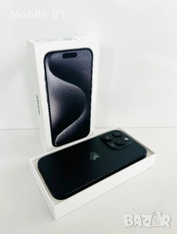Като НОВ! iPhone 15 Pro 128GB Black Titanium ГАРАНЦИЯ!
