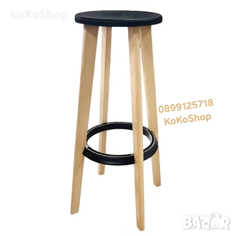 Висок стол - 76 см. бар стол, висока табуретка, снимка 2 - Столове - 53927363
