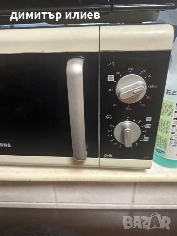 Микровълнова печка с грил Samsung , снимка 5 - Микровълнови - 52192952