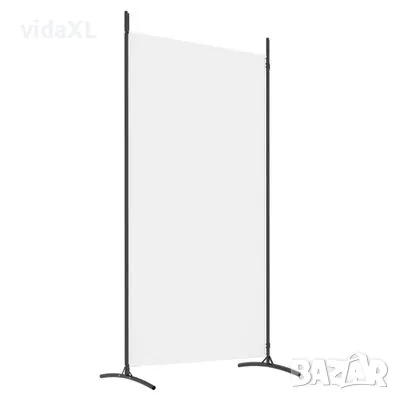 vidaXL Параван за стая, бял, 2 панела, 175x180 см, плат（SKU:350258）, снимка 4 - Паравани - 48211080