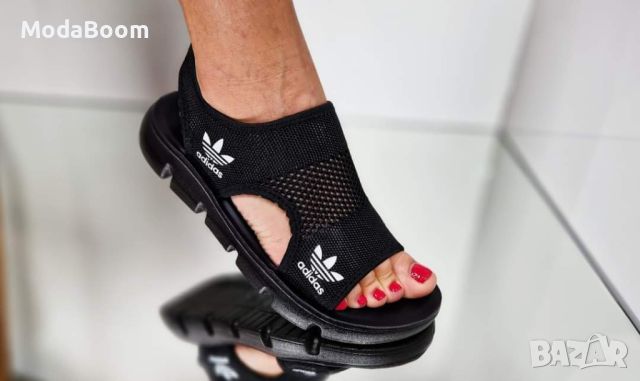 💥НАМАЛЕНИ💥Adidas стилни черни дамски сандали , снимка 1 - Сандали - 46088224