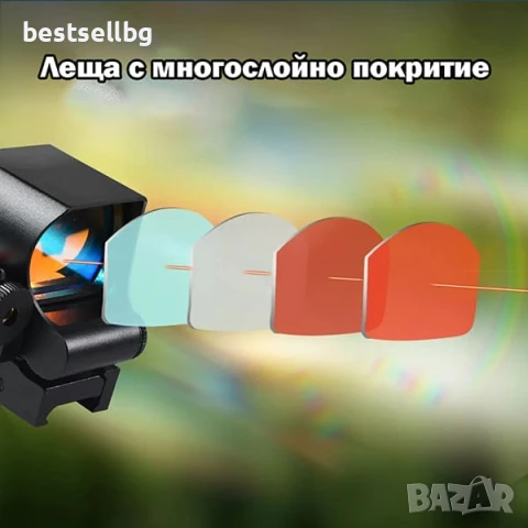 Тактически бързомер мерник с лазерен прицел за еърсофт въздушна пушка пистолет оръжие бързомерец, снимка 9 - Оборудване и аксесоари за оръжия - 51204422