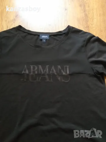 Armani Jeans - страхотна дамска тениска КАТО НОВА 46/Л, снимка 3 - Тениски - 47021867