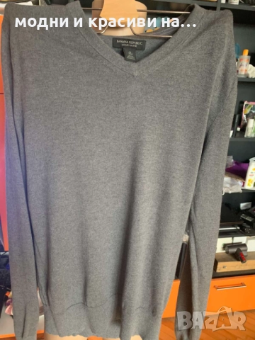 Мъжки пуловер Banana Republic, размер М (коприна, кашмир), снимка 6 - Пуловери - 52289191
