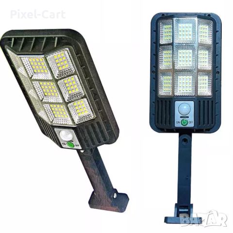 Соларна улична лампа с голямо покритие, 120 LED, със сензор за движение, снимка 2 - Соларни лампи - 46387256