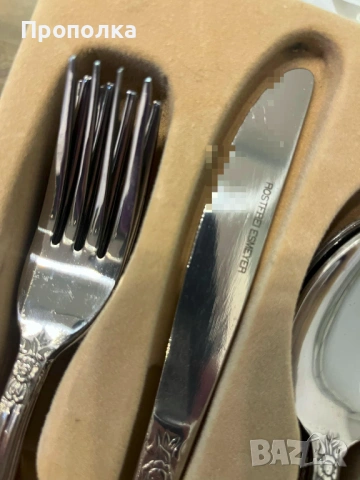 Прибори с ефектен, бароков релеф за шест души, стари -24бр., снимка 11 - Прибори за хранене, готвене и сервиране - 53681106