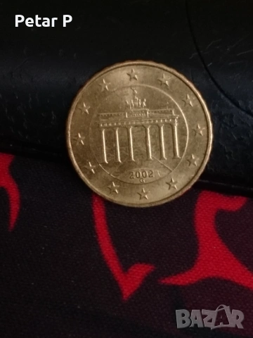 Монета 10 eurocent Germany 2002 G много рядка