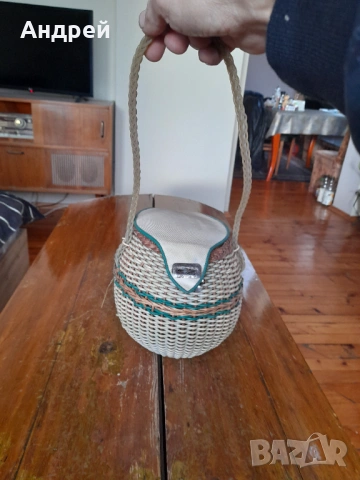 Стара плетена чанта #11, снимка 2 - Други ценни предмети - 53539708