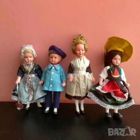 Колекционерска кукла народна носия Molls Trachten Puppen Celluloid 16 см , снимка 18 - Колекции - 45996074
