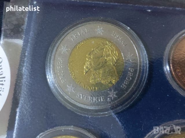 Пробен Евро Сет - Швеция 2003 , 8 монети, снимка 3 - Нумизматика и бонистика - 46375206