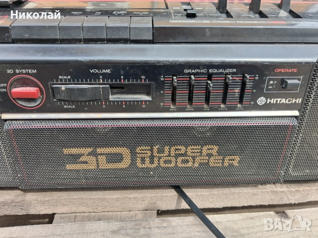 Касетофон двукасетъчен "Hitachi", снимка 2 - Радиокасетофони, транзистори - 53924489