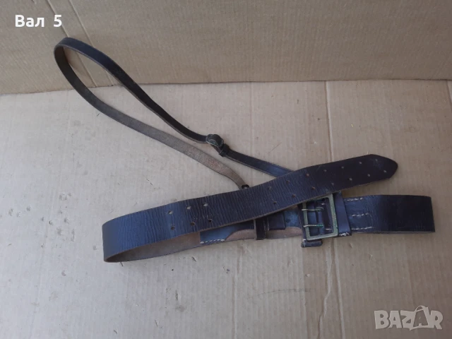 Стар военен строеви офицерски колан с портупей , униформа