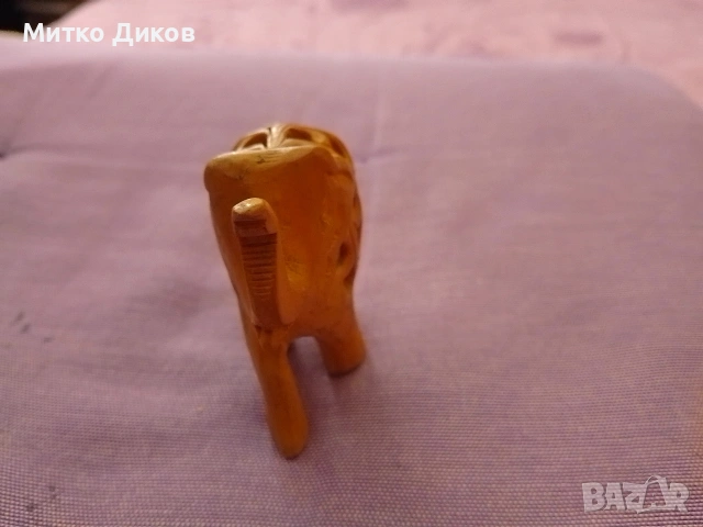 Малко дървено слонче финна изработка чаено дърво- вътре има и друго малко слонче, снимка 2 - Декорация за дома - 54192014