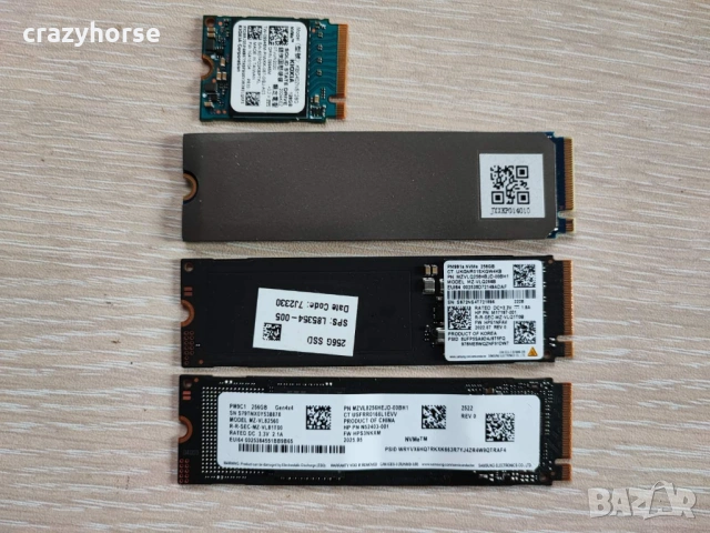 Нови NVMe дискове 128-256GB (Kioxia, Samsung, Kingston)