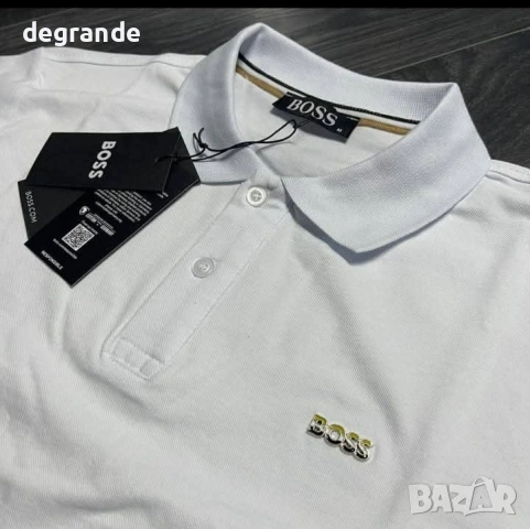  ♣️Мъжка Тениска Boss налична в БЯЛО и ЧЕРНО 