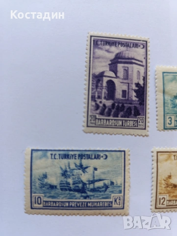 Пощенски марки Турция 1941, снимка 2 - Филателия - 53981076