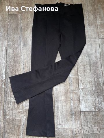 Черен ХЛ размер нов елегантен висока талия официален еластичен панталон Reserved 
