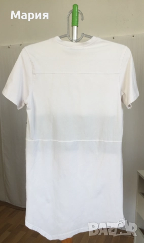 Л / ХЛ Оригинална Balmain Дамска Туника Тениска Бяла Черна Еластичен памук, снимка 16 - Тениски - 51546827