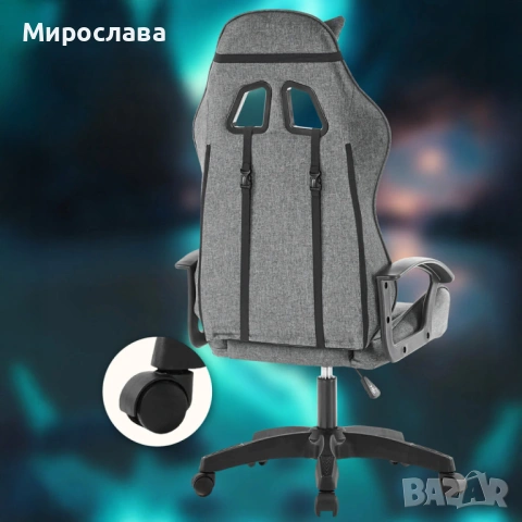  Геймърски офис стол-Ергонимичен, снимка 6 - Столове - 53049817
