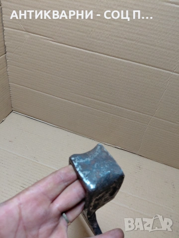 Соц Стара Ръчно Кована Мотика 1.400кг. НОМЕР 1630., снимка 8 - Антикварни и старинни предмети - 54168953