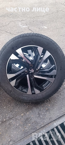 4 броя алуминиеви джанти с гуми 17цола,4/108, снимка 4 - Гуми и джанти - 52893054