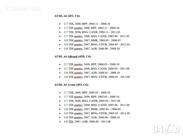 Ремонтен комплект за всмукателен колектор Audi A6 C6, снимка 4 - Части - 50639592