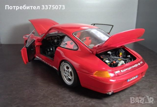 Porsche 911 Carrera RS 993 1/18 UT model , снимка 6 - Колекции - 52499568