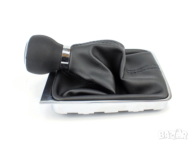 Топка скоростен лост с маншон за VW Passat B6 B7 и Passat CC – 6 скорости, кожена, снимка 3 - Аксесоари и консумативи - 53708372