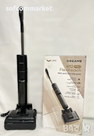 Вертикална прахосмукачка Dreame H12 Pro FlexReach – за мокро и сухо почистване!, снимка 3 - Прахосмукачки - 53535438