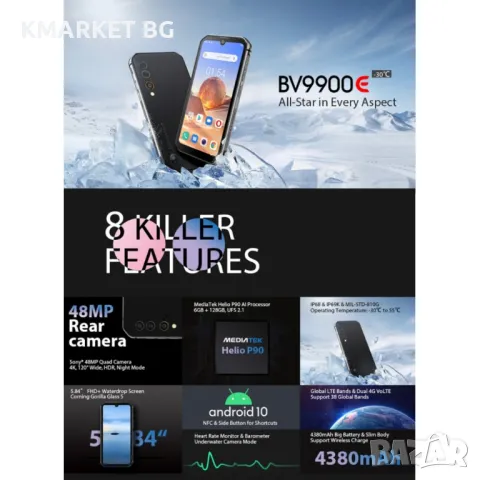 Blackview BV9900E 128GB, 6GB RAM 5.84 инчов Смартфон, снимка 6 - Други - 47550178