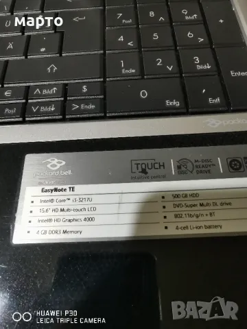 Packard Bell EasyNote TE i3, снимка 4 - Лаптопи за дома - 48681332