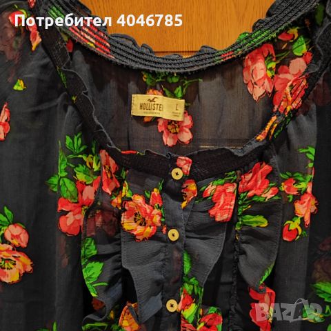 Блуза с цветя, снимка 1 - Тениски - 45510450
