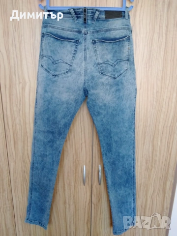 Мъжки еластични  REPLAY slim fit elastan, снимка 3 - Дънки - 53658607