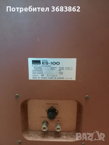 Sansui ES-100, снимка 5 - Тонколони - 50553354