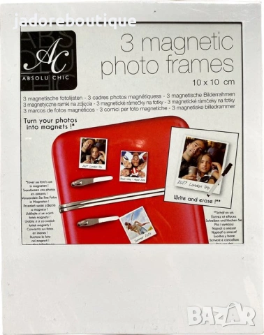 Магнитни фото рамки 3 броя/ к-кт Рамки за снимки за хладилник , снимка 2 - Декорация за дома - 53568612