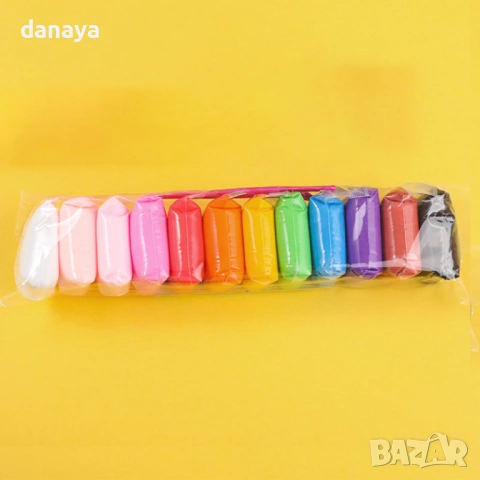 6466 Магически пластилин пяна моделин, 12 цвята с инструменти за моделиране, 12 грама, снимка 2 - Ученически пособия, канцеларски материали - 53721294