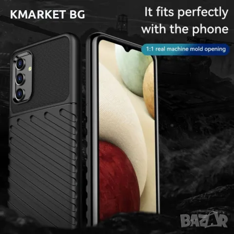 Samsung Galaxy A04s 4G Удароустойчив Twill Texture Калъф и Протектор, снимка 3 - Калъфи, кейсове - 48571303