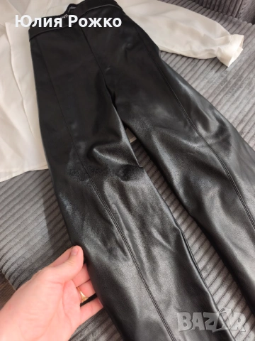 клинове с имитация на кожа, zara, снимка 4 - Клинове - 53988777