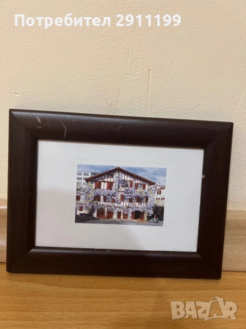 Малка картина с къща, 6 бр., снимка 4 - Картини - 53849502