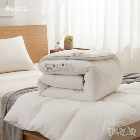 Зимен юрган с овча вълна 160x200 см – Топлина и комфорт за студените нощи