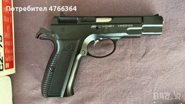 Въздушен пистолет ASG CZ 75 full metal blowback, снимка 4 - Въздушно оръжие - 53846234