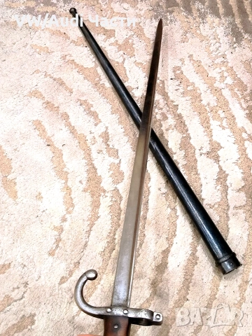 Френски щик нож байонет ГРА GRASS M1874 Waffenfabrik Steyr 1885 гръцка поръчка, снимка 5 - Антикварни и старинни предмети - 54001460